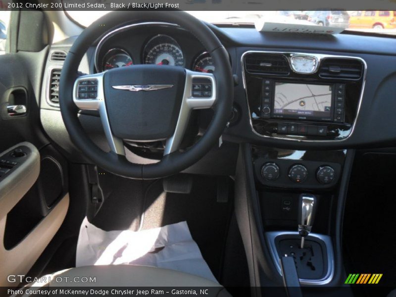 Black / Black/Light Frost 2012 Chrysler 200 Limited Sedan