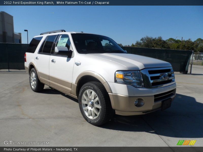 White Platinum Tri-Coat / Chaparral 2012 Ford Expedition King Ranch