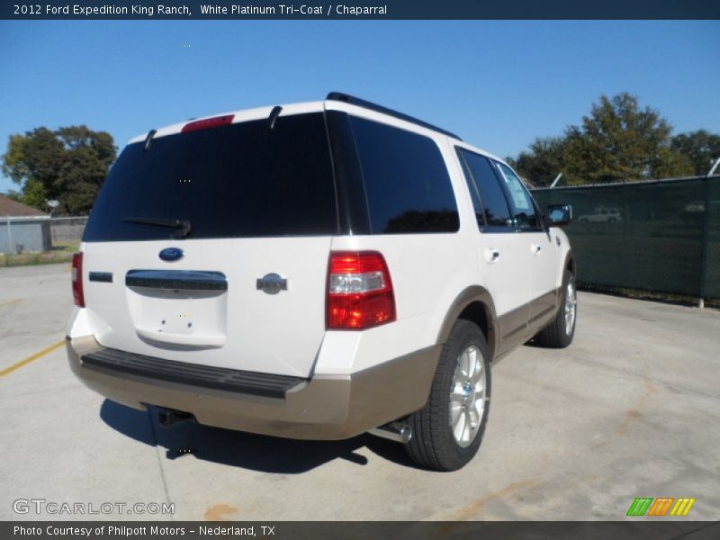 White Platinum Tri-Coat / Chaparral 2012 Ford Expedition King Ranch