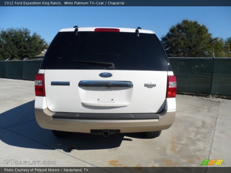 White Platinum Tri-Coat / Chaparral 2012 Ford Expedition King Ranch