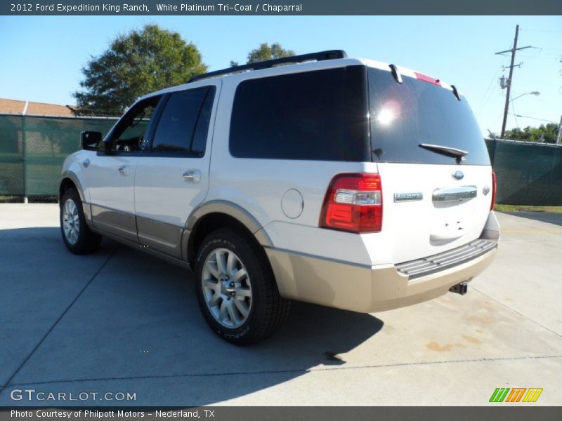 White Platinum Tri-Coat / Chaparral 2012 Ford Expedition King Ranch
