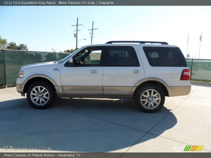 White Platinum Tri-Coat / Chaparral 2012 Ford Expedition King Ranch