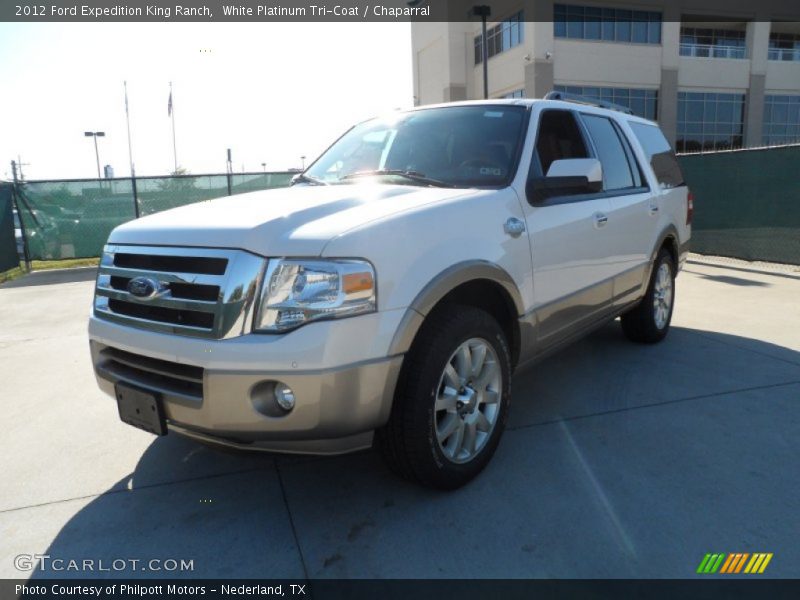 White Platinum Tri-Coat / Chaparral 2012 Ford Expedition King Ranch