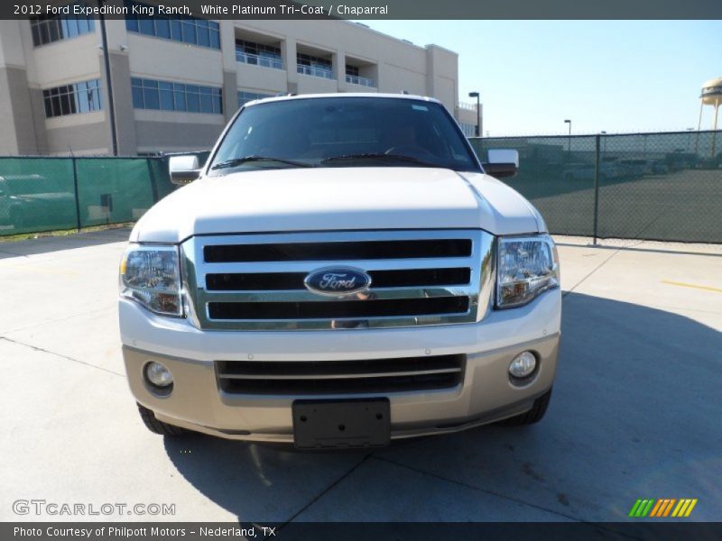 White Platinum Tri-Coat / Chaparral 2012 Ford Expedition King Ranch