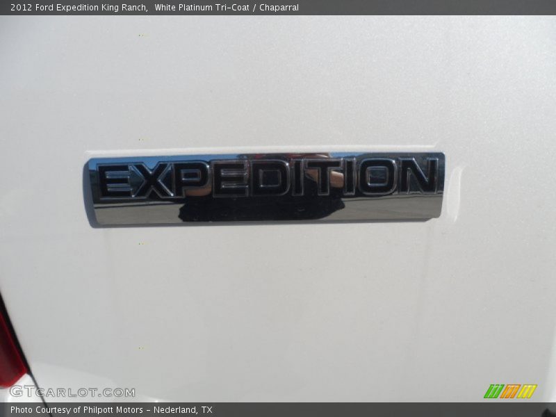 White Platinum Tri-Coat / Chaparral 2012 Ford Expedition King Ranch