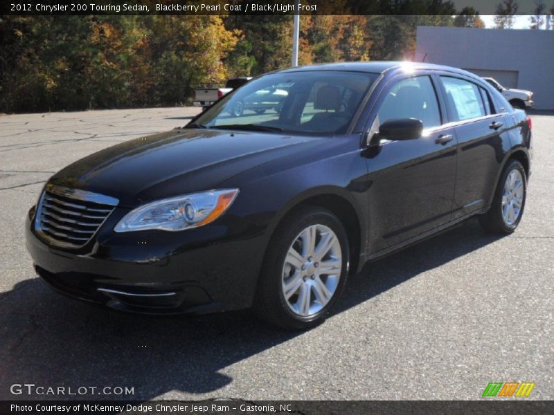 Blackberry Pearl Coat / Black/Light Frost 2012 Chrysler 200 Touring Sedan