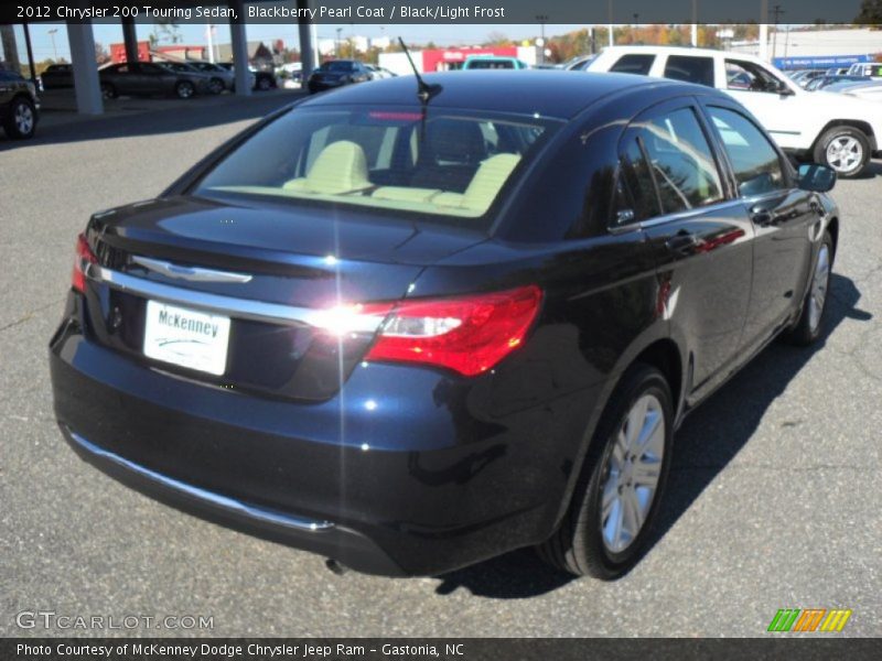 Blackberry Pearl Coat / Black/Light Frost 2012 Chrysler 200 Touring Sedan