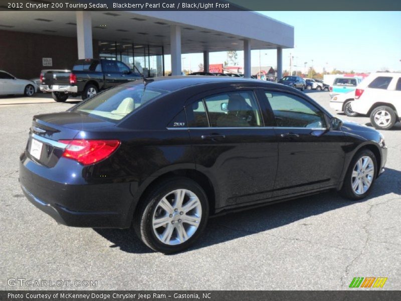 Blackberry Pearl Coat / Black/Light Frost 2012 Chrysler 200 Touring Sedan