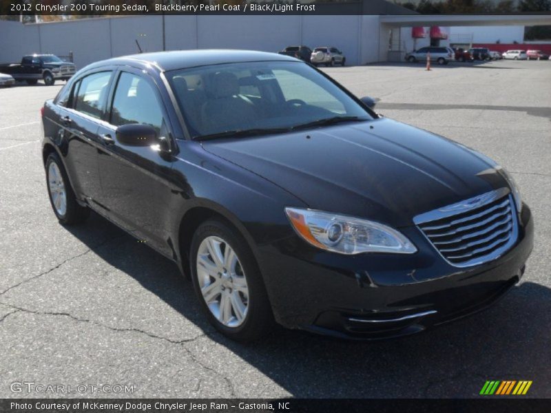 Blackberry Pearl Coat / Black/Light Frost 2012 Chrysler 200 Touring Sedan