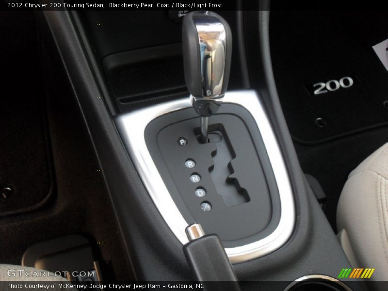 Blackberry Pearl Coat / Black/Light Frost 2012 Chrysler 200 Touring Sedan