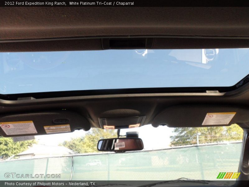 White Platinum Tri-Coat / Chaparral 2012 Ford Expedition King Ranch