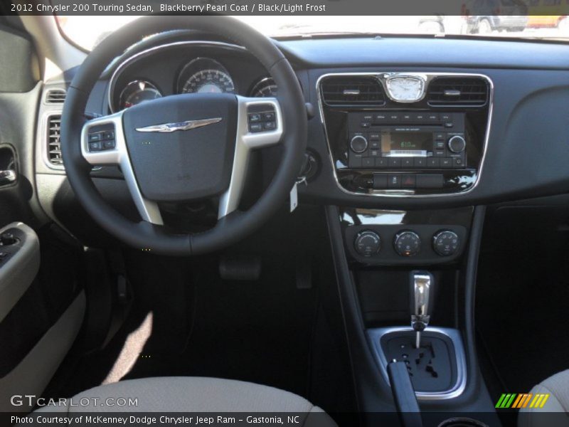 Blackberry Pearl Coat / Black/Light Frost 2012 Chrysler 200 Touring Sedan