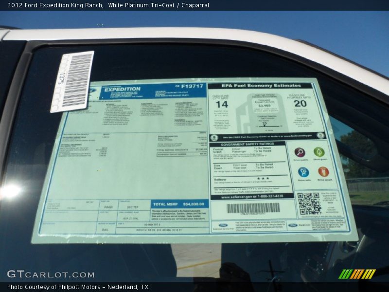  2012 Expedition King Ranch Window Sticker