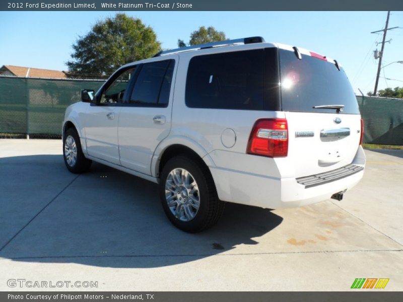 White Platinum Tri-Coat / Stone 2012 Ford Expedition Limited