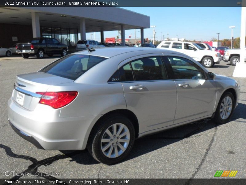 Bright Silver Metallic / Black 2012 Chrysler 200 Touring Sedan