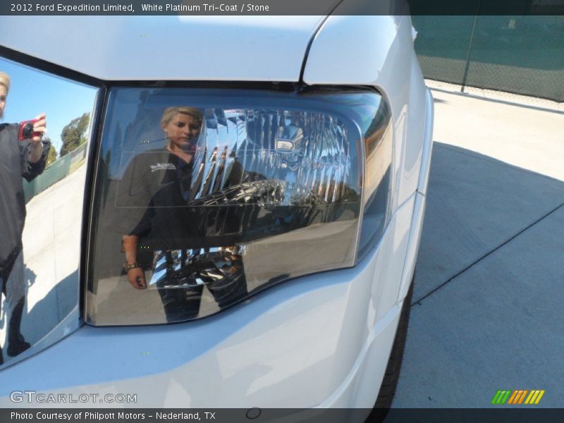 White Platinum Tri-Coat / Stone 2012 Ford Expedition Limited
