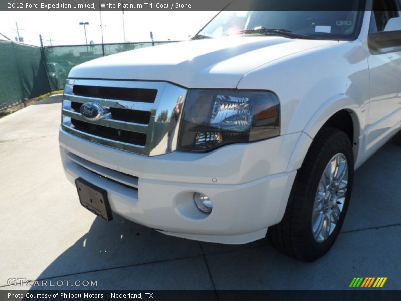 White Platinum Tri-Coat / Stone 2012 Ford Expedition Limited