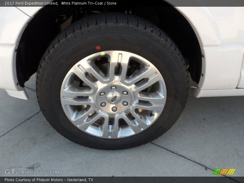 White Platinum Tri-Coat / Stone 2012 Ford Expedition Limited