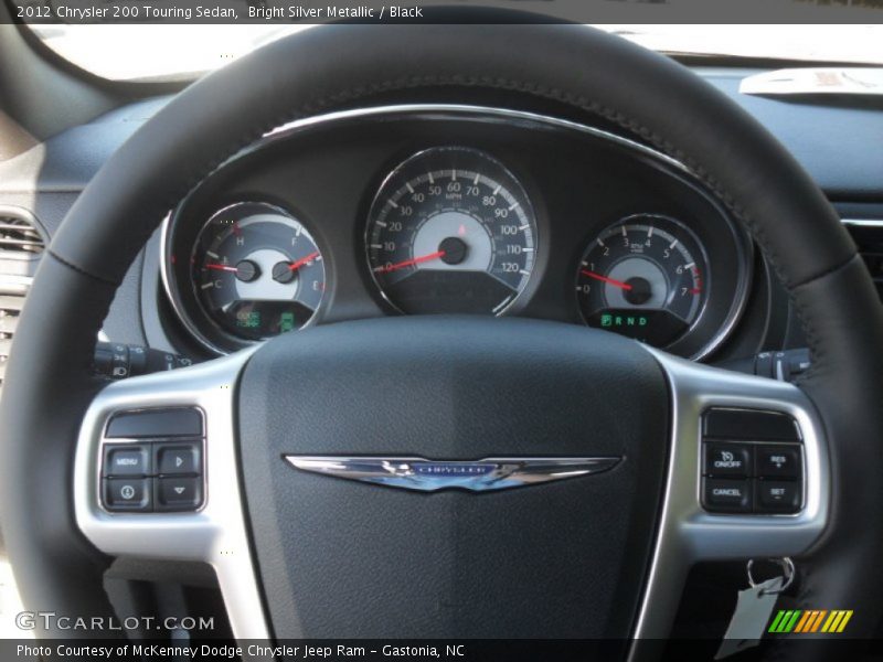 Bright Silver Metallic / Black 2012 Chrysler 200 Touring Sedan