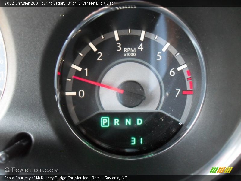 Bright Silver Metallic / Black 2012 Chrysler 200 Touring Sedan