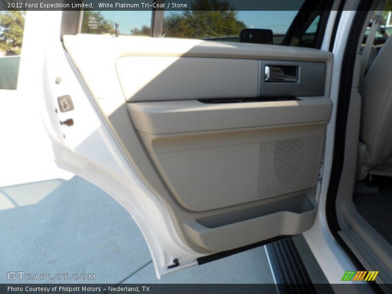 White Platinum Tri-Coat / Stone 2012 Ford Expedition Limited