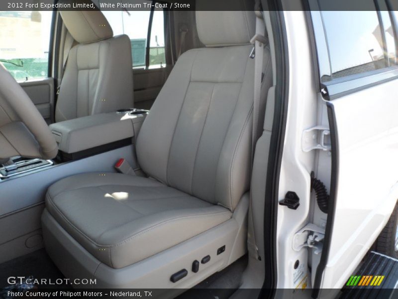 White Platinum Tri-Coat / Stone 2012 Ford Expedition Limited