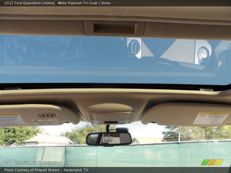 White Platinum Tri-Coat / Stone 2012 Ford Expedition Limited