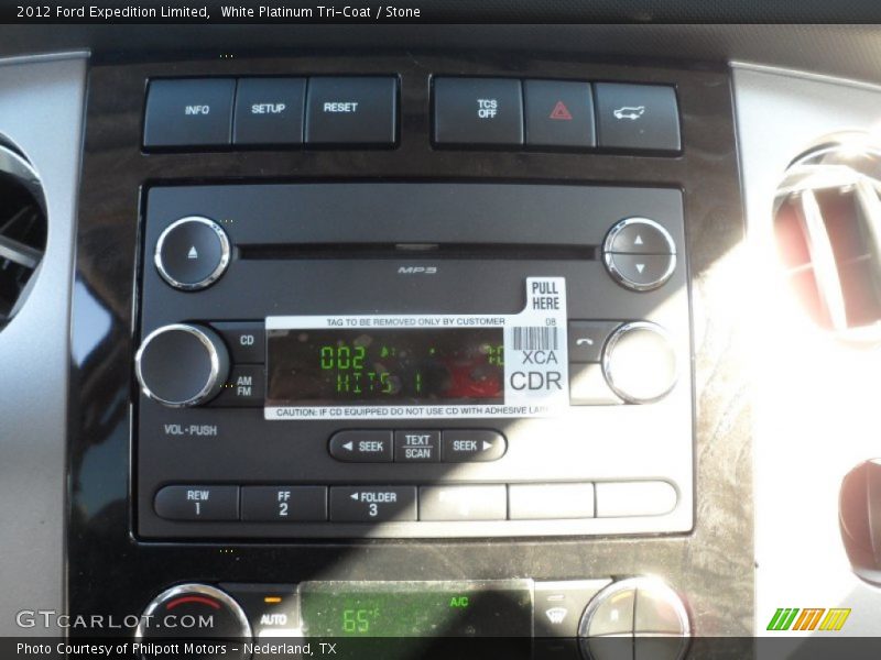 White Platinum Tri-Coat / Stone 2012 Ford Expedition Limited