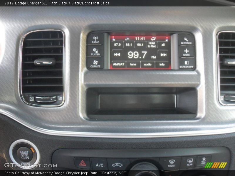 Controls of 2012 Charger SE