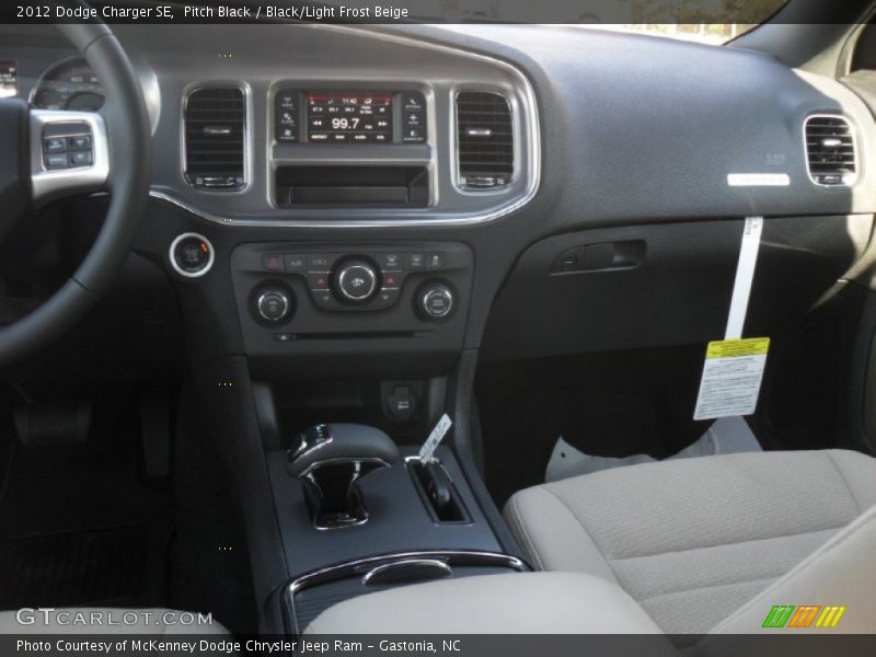 Dashboard of 2012 Charger SE