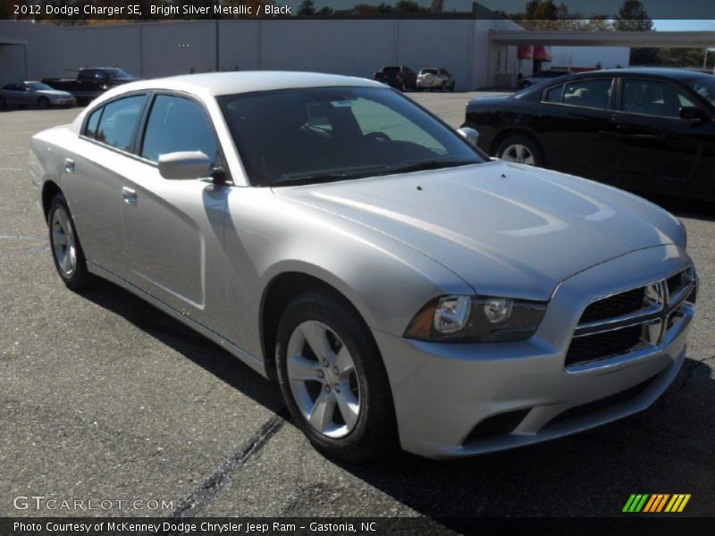 Bright Silver Metallic / Black 2012 Dodge Charger SE