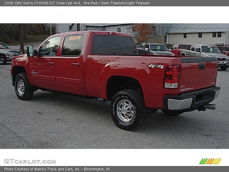 Fire Red / Dark Titanium/Light Titanium 2008 GMC Sierra 2500HD SLT Crew Cab 4x4