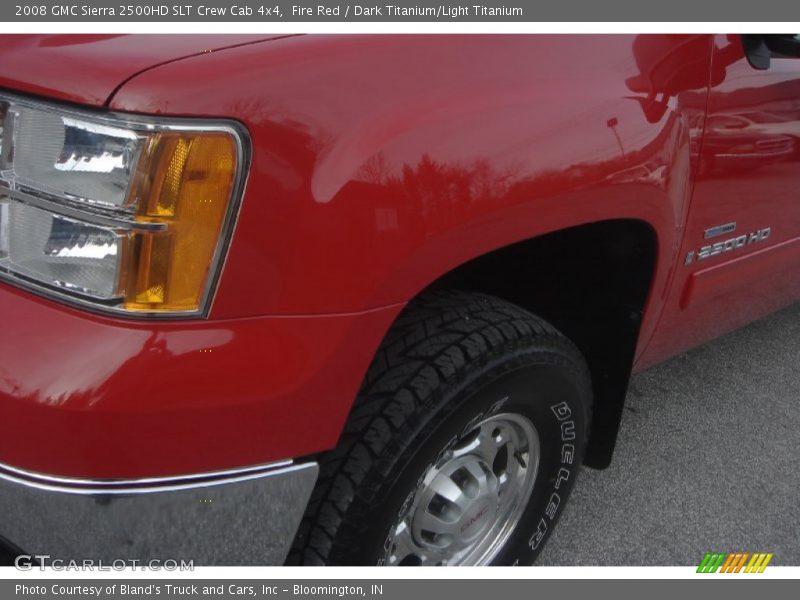 Fire Red / Dark Titanium/Light Titanium 2008 GMC Sierra 2500HD SLT Crew Cab 4x4