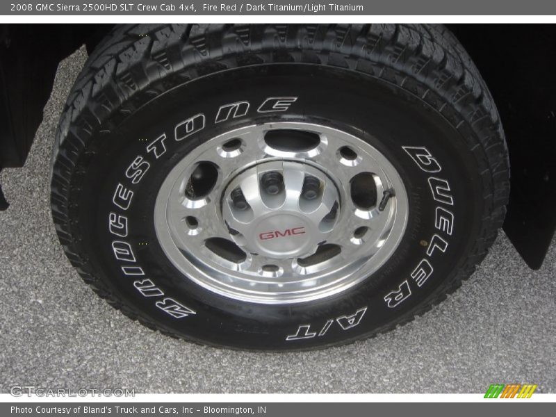 Fire Red / Dark Titanium/Light Titanium 2008 GMC Sierra 2500HD SLT Crew Cab 4x4