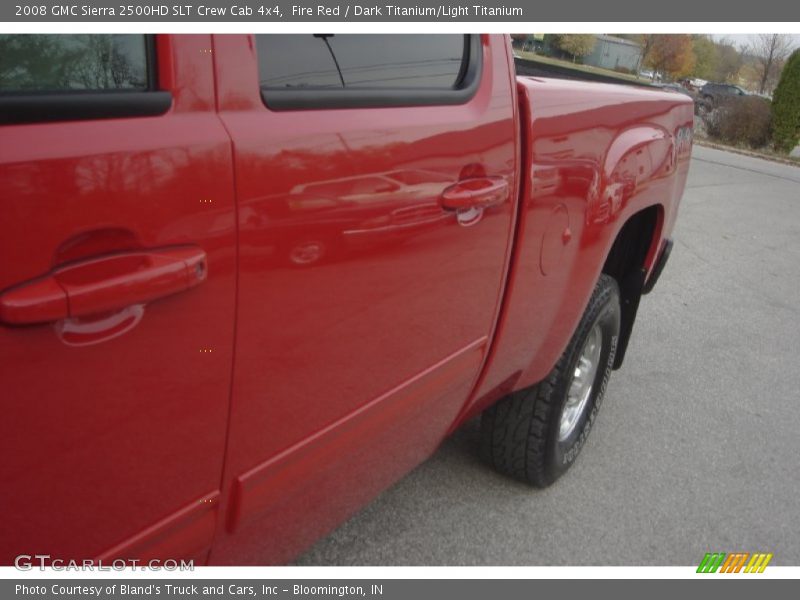 Fire Red / Dark Titanium/Light Titanium 2008 GMC Sierra 2500HD SLT Crew Cab 4x4