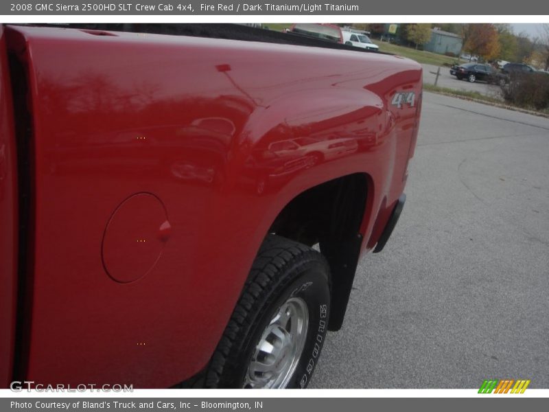 Fire Red / Dark Titanium/Light Titanium 2008 GMC Sierra 2500HD SLT Crew Cab 4x4