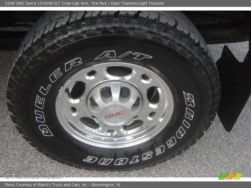Fire Red / Dark Titanium/Light Titanium 2008 GMC Sierra 2500HD SLT Crew Cab 4x4