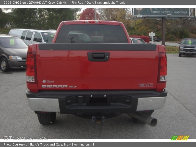 Fire Red / Dark Titanium/Light Titanium 2008 GMC Sierra 2500HD SLT Crew Cab 4x4