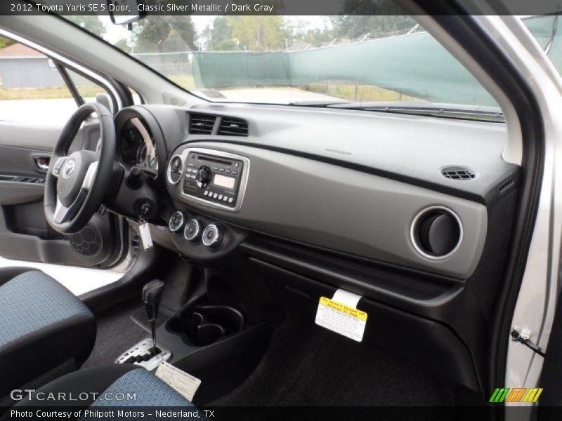 Dashboard of 2012 Yaris SE 5 Door