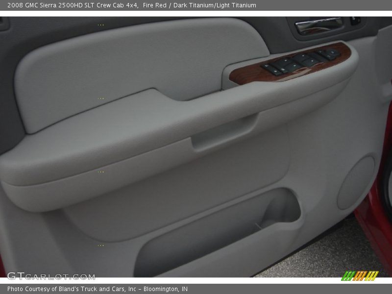 Fire Red / Dark Titanium/Light Titanium 2008 GMC Sierra 2500HD SLT Crew Cab 4x4