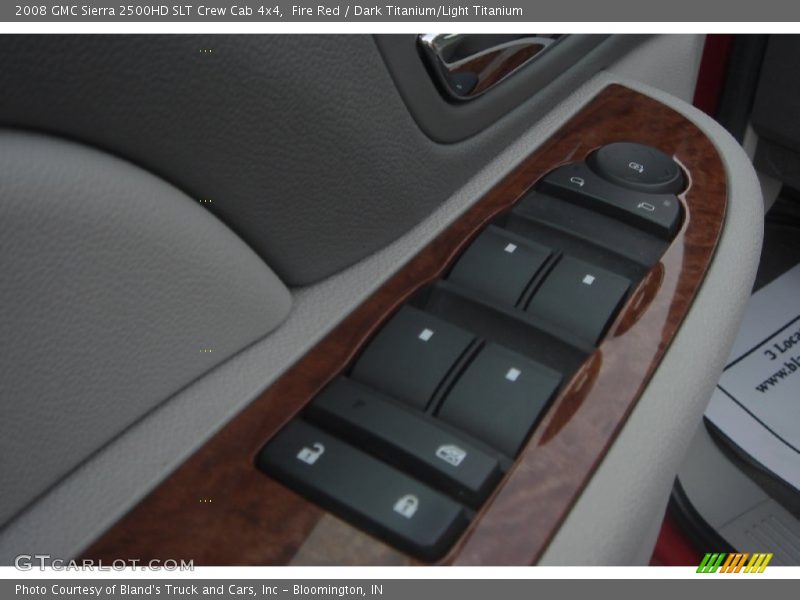 Fire Red / Dark Titanium/Light Titanium 2008 GMC Sierra 2500HD SLT Crew Cab 4x4