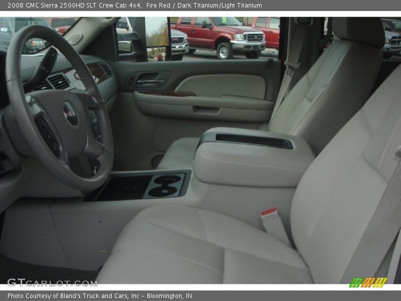 Fire Red / Dark Titanium/Light Titanium 2008 GMC Sierra 2500HD SLT Crew Cab 4x4