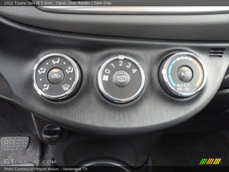 Controls of 2012 Yaris SE 5 Door