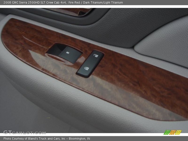 Fire Red / Dark Titanium/Light Titanium 2008 GMC Sierra 2500HD SLT Crew Cab 4x4