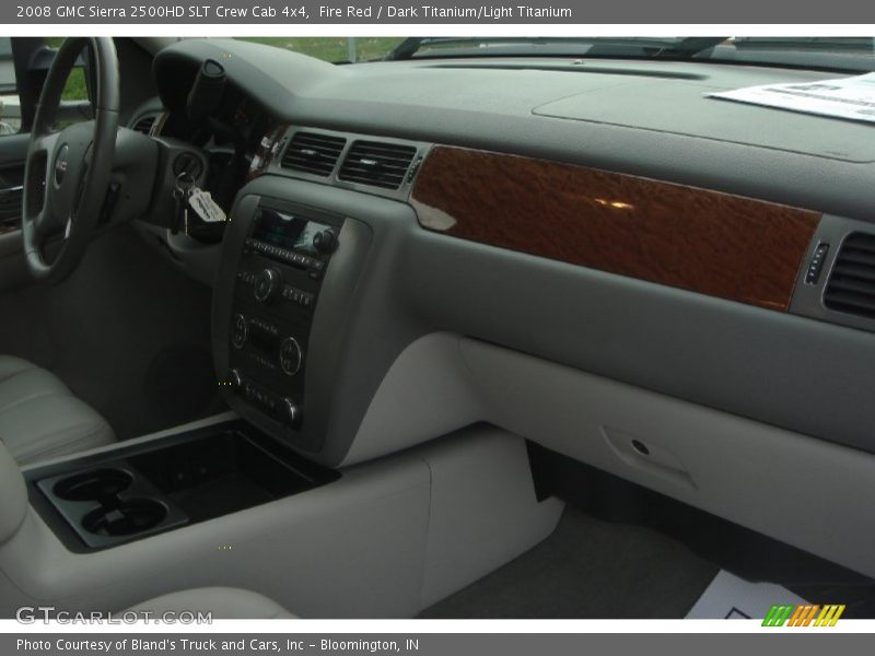 Fire Red / Dark Titanium/Light Titanium 2008 GMC Sierra 2500HD SLT Crew Cab 4x4