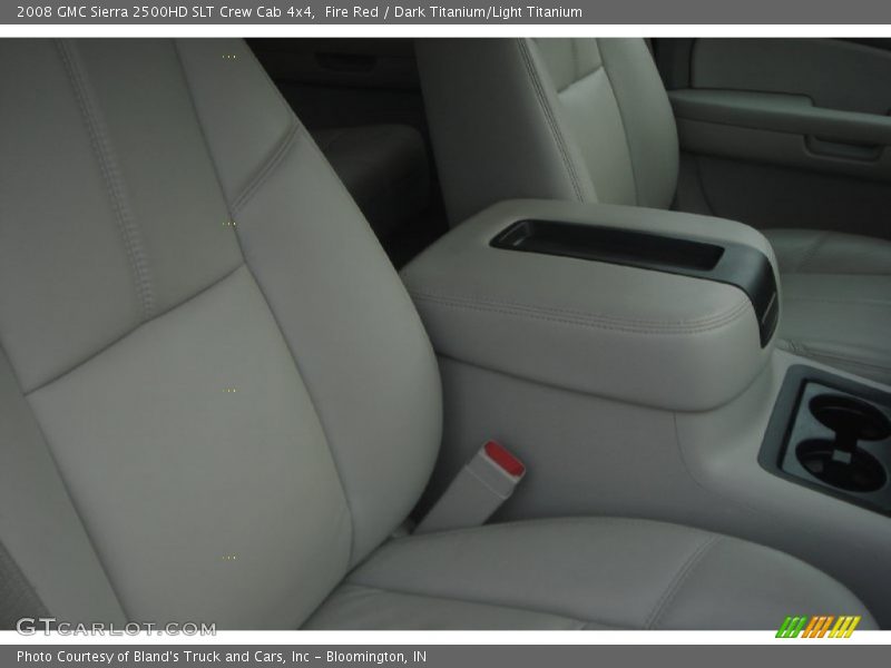 Fire Red / Dark Titanium/Light Titanium 2008 GMC Sierra 2500HD SLT Crew Cab 4x4