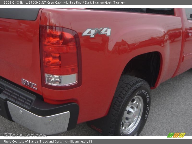 Fire Red / Dark Titanium/Light Titanium 2008 GMC Sierra 2500HD SLT Crew Cab 4x4