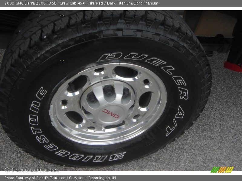 Fire Red / Dark Titanium/Light Titanium 2008 GMC Sierra 2500HD SLT Crew Cab 4x4