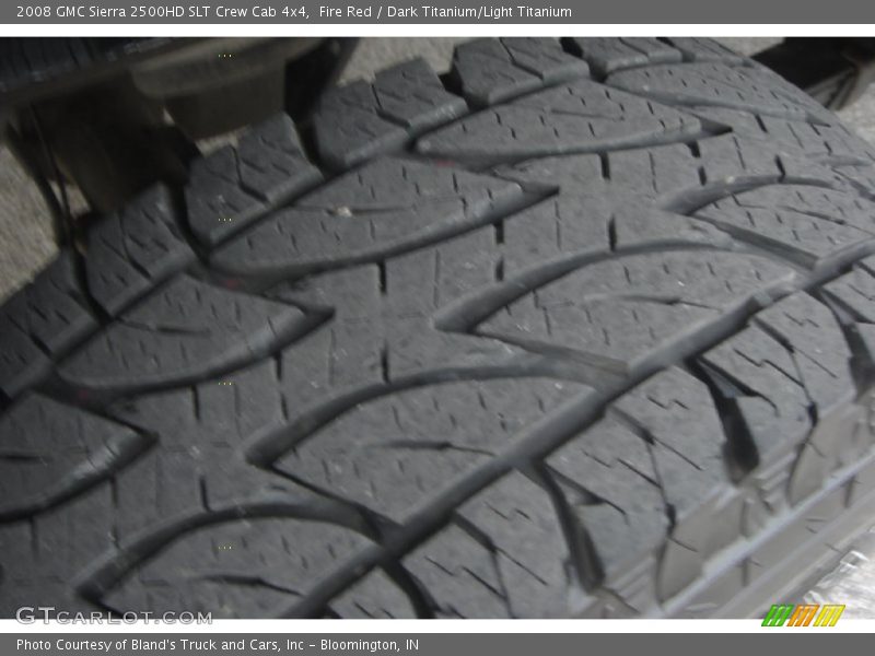Fire Red / Dark Titanium/Light Titanium 2008 GMC Sierra 2500HD SLT Crew Cab 4x4