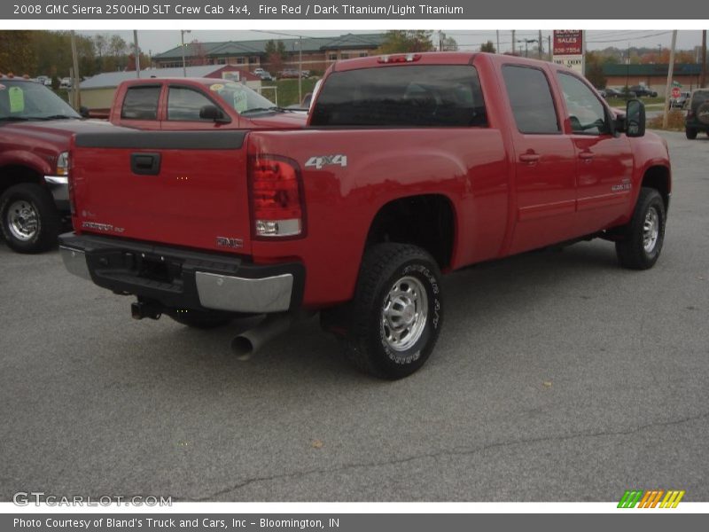 Fire Red / Dark Titanium/Light Titanium 2008 GMC Sierra 2500HD SLT Crew Cab 4x4